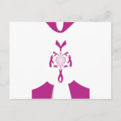 Brust-Krebs-Bewusstsein Art Print Postkarte (Vorderseite)