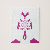 Brust-Krebs-Bewusstsein Art Print Puzzle (Vertikal)