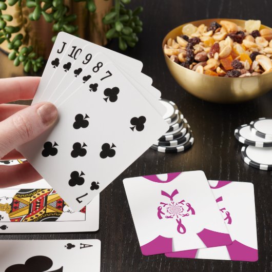 Brust-Krebs-Bewusstsein Art Print Spielkarten (In Situ)