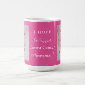 Brust-Krebs-Bewusstsein Band Engel Custom Tasse (Mittel)