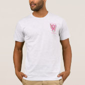 Brust-Krebs-Bewusstsein Ribbon Engel Custom Shirts (Vorderseite)