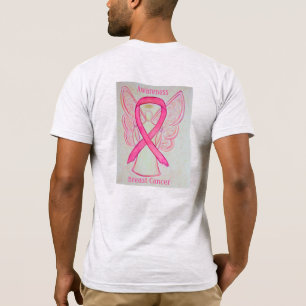 Brust-Krebs-Bewusstsein Ribbon Engel Custom Shirts