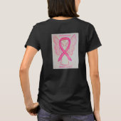 Brust-Krebs-Bewusstsein Ribbon Engel Custom Shirts (Rückseite)