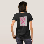 Brust-Krebs-Bewusstsein Ribbon Engel Custom Shirts (Schwarz voll)
