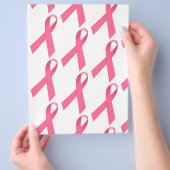 Brust-Krebs-Bewusstsein Ribbon Print Flyer (Hand)