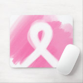 Brust-Krebs-Bewusstsein Ribbon Wasserfarbe Mousepad (Mit Mouse)