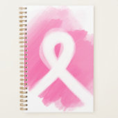 Brust-Krebs-Bewusstsein Ribbon Wasserfarbe Planer (Vorderseite)