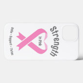 Brust-Krebs-Bewusstsein Rosa Band-Fall Case-Mate iPhone Hülle (Rückseite (Horizontal))