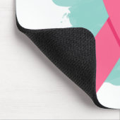 Brust-Krebs-Bewusstsein Rosa Band-Logo Mousepad (Ecke)