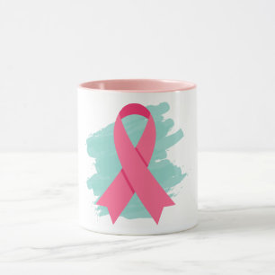 Brust-Krebs-Bewusstsein Rosa Band-Logo Tasse
