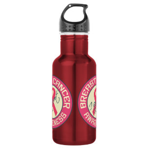 Brust-Krebs-Bewusstseinsgewohnheit Edelstahlflasche