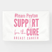 Brust-Krebs-Custom-Support-Banner-Zeichen Banner (Horizontal)