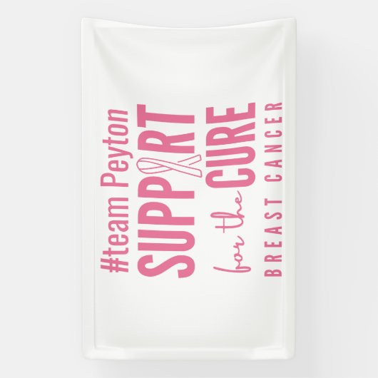 Brust-Krebs-Custom-Support-Banner-Zeichen Banner (Vertikal)