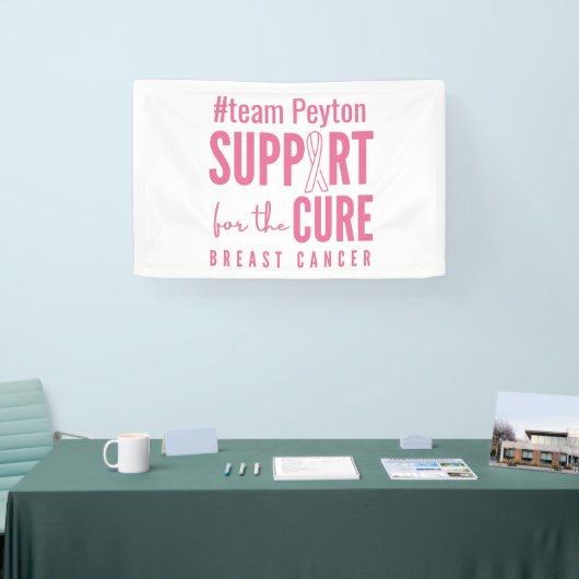 Brust-Krebs-Custom-Support-Banner-Zeichen Banner (Messe)