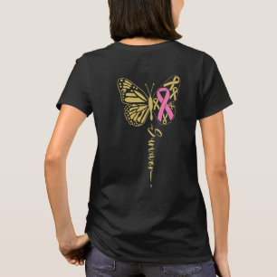 Brust. Krebsüberlebung Butterfly T-Shirt