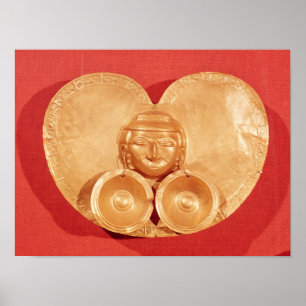 Brust mit tragenden Ohrringen eines menschlichen Poster