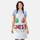 Brust Nüsse Weihnachtsfest Shirt Funny Matching Co Schürze (Getragen)