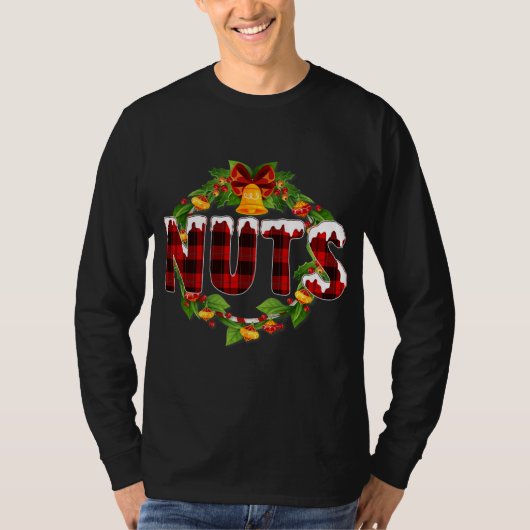Brust Nuts Funny Matching Kastanien Weihnachten T-Shirt (Vorderseite)