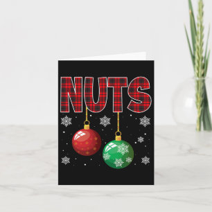 Brust Nuts Matching Kastanien Spaß Weihnachten Paa Karte