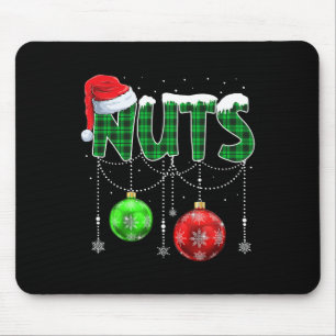 Brust Nuts Matching Kastanien Spaß Weihnachten Paa Mousepad