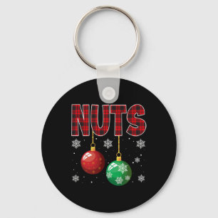 Brust Nuts Matching Kastanien Spaß Weihnachten Paa Schlüsselanhänger