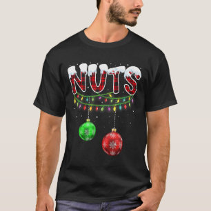 Brust Nuts Matching Kastanien Spaß Weihnachten Paa T-Shirt