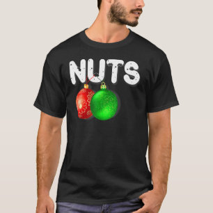 Brust Nuts Matching Kastanien Weihnachtskuppel Nu T-Shirt