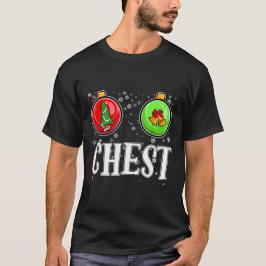 Brust Nuts Matching Kastanien Weihnachtskuppel Nu T-Shirt (Vorderseite)