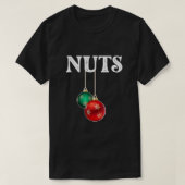 Brust Nuts Matching Kastanien Weihnachtskuppel Nu T-Shirt (Design vorne)