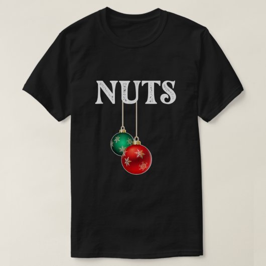Brust Nuts Matching Kastanien Weihnachtskuppel Nu T-Shirt (Design vorne)