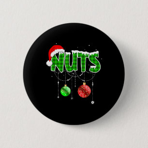 Brust Nuts Spaß Matching Kastanien Weihnachtskuche Button