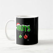 Brust Nuts Spaß Matching Kastanien Weihnachtskuche Kaffeetasse (Links)