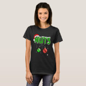 Brust Nuts Spaß Matching Kastanien Weihnachtskuche T-Shirt (Vorne ganz)