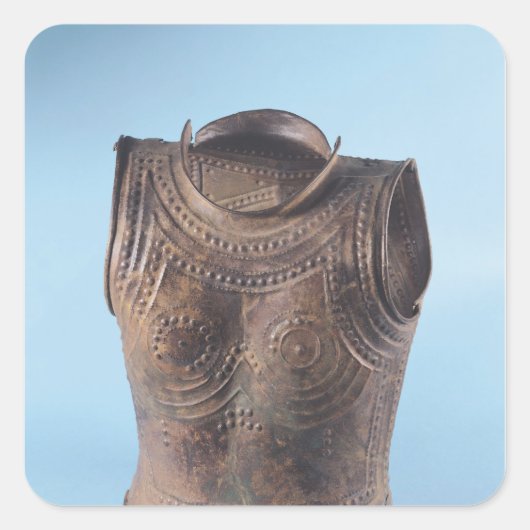 Brust Quadratischer Aufkleber (Vorderseite)