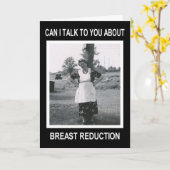 Brust-Reduzierung erhalten gut Karte (Gelbe Blume)