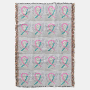 Brust- und Ovarialkarzinom Ribbon-Blanket Decke