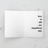 Brustamputationskarte: Symmetrie bohrt Karte (Innenseite)