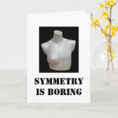 Brustamputationskarte: Symmetrie bohrt Karte (Gelbe Blume)