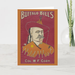 Brustbild von Buffalo Bill Karte