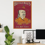 Brustbild von Buffalo Bill Poster (Heimbüro)