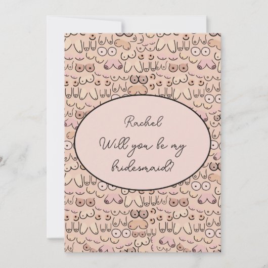 Brüste Einladung (Vorderseite)