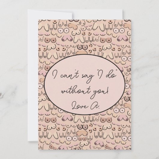 Brüste Einladung (Rückseite)