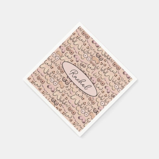 Brüste Serviette (Ecke)