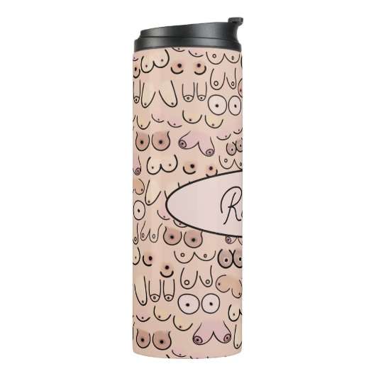 Brüste Thermosbecher (Nach links gedreht)