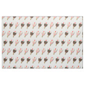 Brusteispopsikel auf Weiß Stoff (Fat Quarter (45,7 x 55,9 cm))