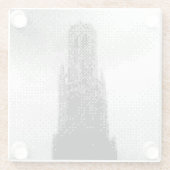 Brustkämpfer Glasuntersetzer (Rückseite)