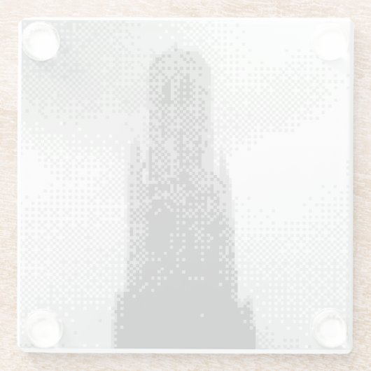 Brustkämpfer Glasuntersetzer (Rückseite)