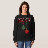 Brustkerne Matratzen Kastanien Weihnachtskaffees N Sweatshirt (Vorne ganz)