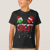 Brustkerne Weihnachten Mattieren Couple Chestnut 1 T-Shirt (Vorderseite)