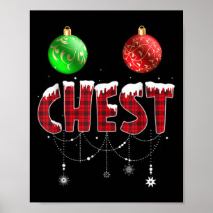 Brustkerne Weihnachten Mattierung Couple Chestnut Poster